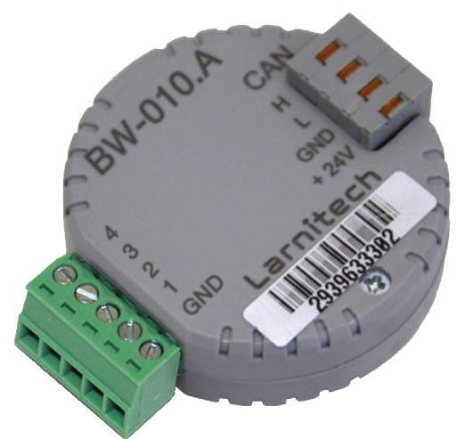 De Larnitech BW-010 module voor het aansturen van apparaten via 0-10 volt.