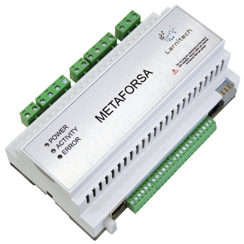 De Larnitech Metaforsa MF-10 met 10 geschakelde uitgangen en vele ingangen.